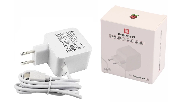 پاور آداپتور رزبری پای ۵ ظرفیت ۲۷ وات USB-C